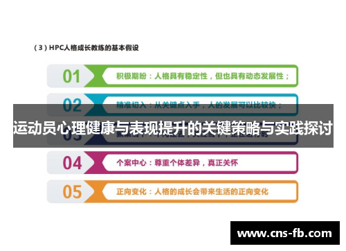 运动员心理健康与表现提升的关键策略与实践探讨